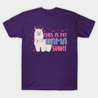 This Is My Llama Shirt T-Shirt